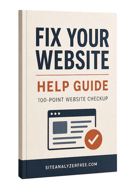 Fix Your Website Help Guide Book Cover