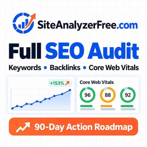 Full SEO Audit - Keywords • Backlinks • Core Web Vitals - 90-Day Action Roadmap