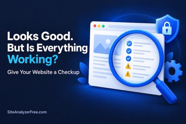 Looks Good. But Is Everything Working? Give Your Website a Checkup